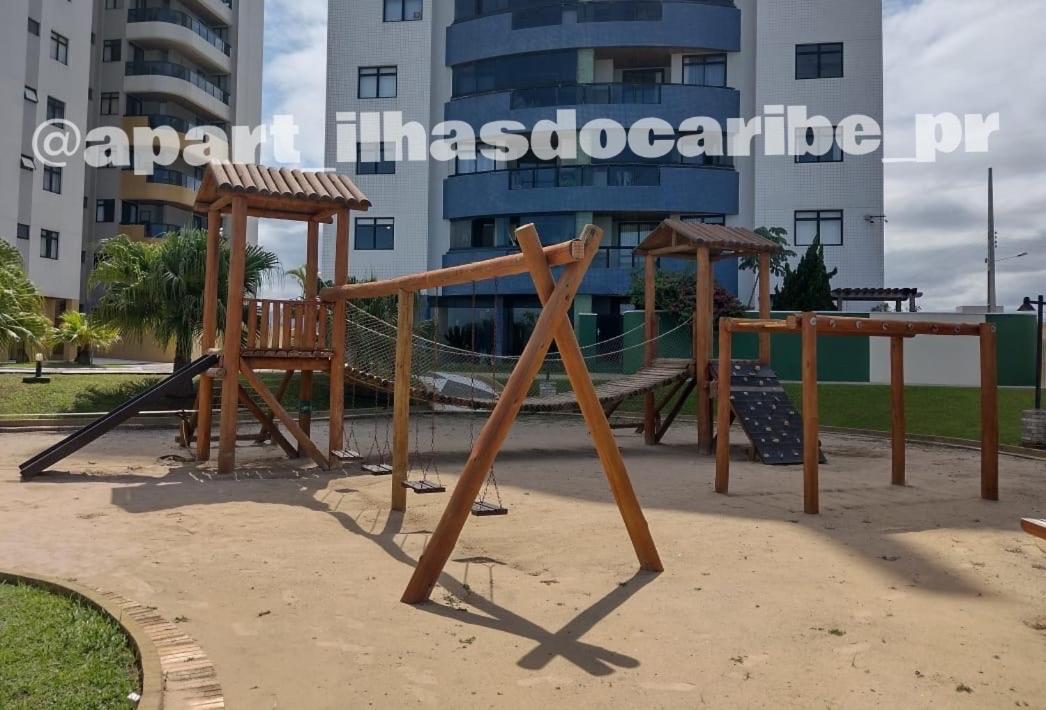 Apto Cond Ilhas Do Caribe - Pr - Beira Mar Matinhos Eksteriør bilde
